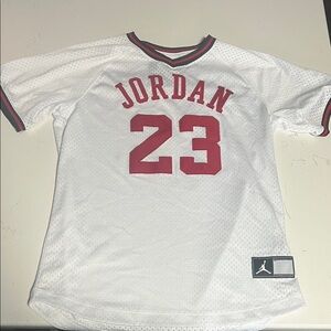 White Jordan 23 Jersey